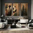 Grizzly Bear Wall Art Canvas Print, Rustic Wildlife Bear by MyGreatCanvas | Canvas Wall Art Prints | Photo Prints & Wall Decor