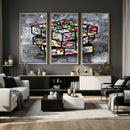 Graffiti Cube Abstract Street Art Wall Art Canvas Print by MyGreatCanvas | Canvas Wall Art Prints | Photo Prints & Wall Decor