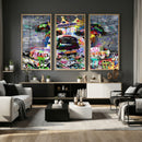 Graffiti Dog Wall Art Decor for Teen Bedroom - Abstract by MyGreatCanvas | Canvas Wall Art Prints | Photo Prints & Wall Decor