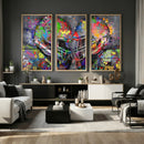 Graffiti Football Helmets Wall Art Canvas Print, Urban by MyGreatCanvas | Canvas Wall Art Prints | Photo Prints & Wall Decor