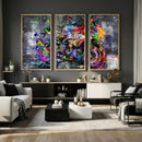 Graffiti Motorcycle Wall Art Canvas Print, Urban Street Art by MyGreatCanvas | Canvas Wall Art Prints | Photo Prints & Wall Decor