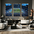 Detroit Lions Stadium Wall Art Canvas Print, Football Field