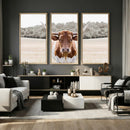 Texas Longhorn Bull Wall Art Canvas Print, Rustic Western by MyGreatCanvas | Canvas Wall Art Prints | Photo Prints & Wall Decor