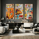 Basquiat Style Bull Graffiti Wall Art Canvas Print, Street by MyGreatCanvas | Canvas Wall Art Prints | Photo Prints & Wall Decor