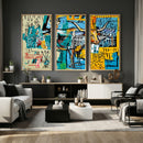 Basquiat Style Bird Bull Graffiti Wall Art Canvas Print, by MyGreatCanvas | Canvas Wall Art Prints | Photo Prints & Wall Decor