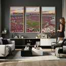 Donald W. Reynolds Razorback Stadium Wall Art Canvas Print –