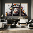Dj Monkey Wall Art Canvas Print – Colorful Pop Art Banksy by MyGreatCanvas | Canvas Wall Art Prints | Photo Prints & Wall Decor
