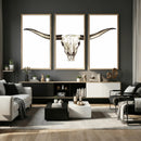 Longhorn Skull Wall Art Canvas Print – Rustic Western by MyGreatCanvas | Canvas Wall Art Prints | Photo Prints & Wall Decor