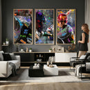 Graffiti Baseball Player Street Art Wall Art Canvas Print