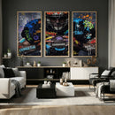 Graffiti American Football Player Street Art Wall Art Canvas by MyGreatCanvas | Canvas Wall Art Prints | Photo Prints & Wall Decor