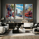 London City Street Wall Art Canvas Print, Big Ben & Red Bus by MyGreatCanvas | Canvas Wall Art Prints | Photo Prints & Wall Decor