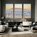 Seagulls Over Ocean Wall Art Canvas Print – Coastal Beach by MyGreatCanvas | Canvas Wall Art Prints | Photo Prints & Wall Decor