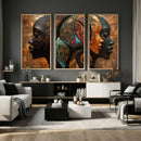 Abstract Afro American Women Wall Art Canvas Print by MyGreatCanvas | Canvas Wall Art Prints | Photo Prints & Wall Decor