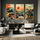 Yayoi Kusama Boho Mountain Landscape Large Wall Art, by MyGreatCanvas | Canvas Wall Art Prints | Photo Prints & Wall Decor