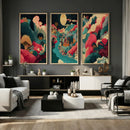 Colorful Japanese Landscape Print: Maximalist Panoramic Wall by MyGreatCanvas | Canvas Wall Art Prints | Photo Prints & Wall Decor