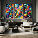 Geometric Abstract Wall Art Canvas Print, Bold Color by MyGreatCanvas | Canvas Wall Art Prints | Photo Prints & Wall Decor