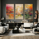 Colorful Abstract Canvas Wall Art — Large Textured Oil by MyGreatCanvas | Canvas Wall Art Prints | Photo Prints & Wall Decor