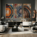 Tree Ring Triptych Canvas Wall Art — Set of 3 Wood Grain by MyGreatCanvas | Canvas Wall Art Prints | Photo Prints & Wall Decor
