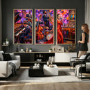 Jazz Band Canvas Wall Art — Jazz Club Singer Saxophone Print by MyGreatCanvas | Canvas Wall Art Prints | Photo Prints & Wall Decor