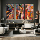 African American Jazz Singer Canvas Art — Red Dress Black by MyGreatCanvas | Canvas Wall Art Prints | Photo Prints & Wall Decor
