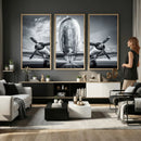 Propeller Plane Wall Art Canvas Print, Black and White by MyGreatCanvas | Canvas Wall Art Prints | Photo Prints & Wall Decor