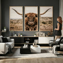 Texas Longhorn Bull Wall Art Canvas Print, Western Farmhouse by MyGreatCanvas | Canvas Wall Art Prints | Photo Prints & Wall Decor