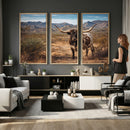 Texas Longhorn Bull Wall Art Canvas Print, Western Farmhouse by MyGreatCanvas | Canvas Wall Art Prints | Photo Prints & Wall Decor