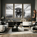 Texas Longhorn Canvas Wall Art Western Bull Desert Moody by MyGreatCanvas | Canvas Wall Art Prints | Photo Prints & Wall Decor
