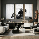Cowboy Lasso Canvas Wall Art, Black White Western Horse by MyGreatCanvas | Canvas Wall Art Prints | Photo Prints & Wall Decor