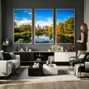 Charlotte Skyline Canvas Wall Art Print – North Carolina Cityscape Photography Print by MyGreatCanvas | Canvas Wall Art Prints | Photo Prints & Wall Decor