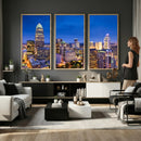 Charlotte Skyline Canvas Wall Art Print – North Carolina Cityscape Photography Print by MyGreatCanvas | Canvas Wall Art Prints | Photo Prints & Wall Decor