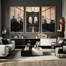 Brooklyn Bridge Canvas Wall Art, New York City Skyline Photography Print, NYC Landmark Urban Decor Artwork by MyGreatCanvas | Canvas Wall Art Prints | Photo Prints & Wall Decor