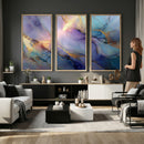 Colorful Abstract Canvas Wall Art Print, Vibrant Popup Color Art Print