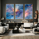 Colorful Abstract Canvas Wall Art Print, Vibrant Popup Color Art Print