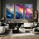 Colorful Abstract Canvas Wall Art Print, Vibrant Popup Color Art Print