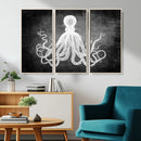Black White Octopus Wall Art Canvas Print by MyGreatCanvas | Canvas Wall Art Prints | Photo Prints & Wall Decor