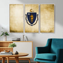 Massachusetts Flag Wall Art Canvas Print by MyGreatCanvas | Canvas Wall Art Prints | Photo Prints & Wall Decor