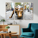 Charging Bull Wall Art Canvas Print