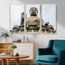 Buddha Statue Wall Art Canvas Print