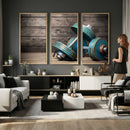 Dambell and Sport Wall Art Canvas Print