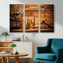Rustic Whiskey and Barrel Canvas Print by MyGreatCanvas | Canvas Wall Art Prints | Photo Prints & Wall Decor