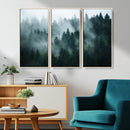 Misty Forest Wall Art – Serene Green Landscape Canvas Print, by MyGreatCanvas | Canvas Wall Art Prints | Photo Prints & Wall Decor