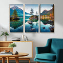 Crystal Clear Lake Wall Art | Mountains Wall Art Canvas | 3 by MyGreatCanvas | Canvas Wall Art Prints | Photo Prints & Wall Decor