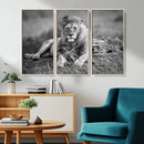 King Forest Lion Wall Art Canvas Print – Framed Majestic by MyGreatCanvas | Canvas Wall Art Prints | Photo Prints & Wall Decor