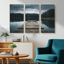 Wooden Bridge Near Lake Wall Art Canvas Print by MyGreatCanvas | Canvas Wall Art Prints | Photo Prints & Wall Decor