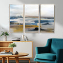 Abstract Landscape Wall Art Canvas | 3 Panel Modern Blue, by MyGreatCanvas | Canvas Wall Art Prints | Photo Prints & Wall Decor