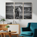 Fluffy Cattle Wall Art Print, Highland Cow Canvas, Framed by MyGreatCanvas | Canvas Wall Art Prints | Photo Prints & Wall Decor