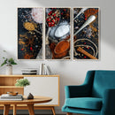 Spices and Seasonings Canvas Wall Art – Colorful Triptych by MyGreatCanvas | Canvas Wall Art Prints | Photo Prints & Wall Decor