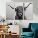 Texas Cow Wall Art Canvas, Texas Longhorn Cattle Canvas by MyGreatCanvas | Canvas Wall Art Prints | Photo Prints & Wall Decor