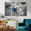 Blue Butterfly Black and White Canvas Wall Art by MyGreatCanvas | Canvas Wall Art Prints | Photo Prints & Wall Decor
